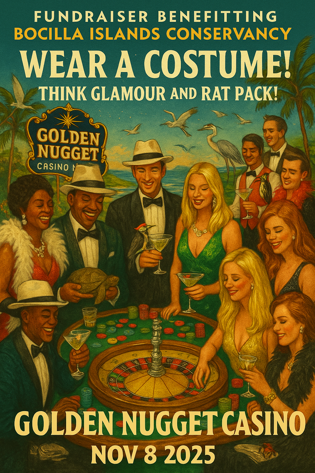 Join Us For Casino Night Nov 8 2025 at 61 Kettle Harbor at 5 PM